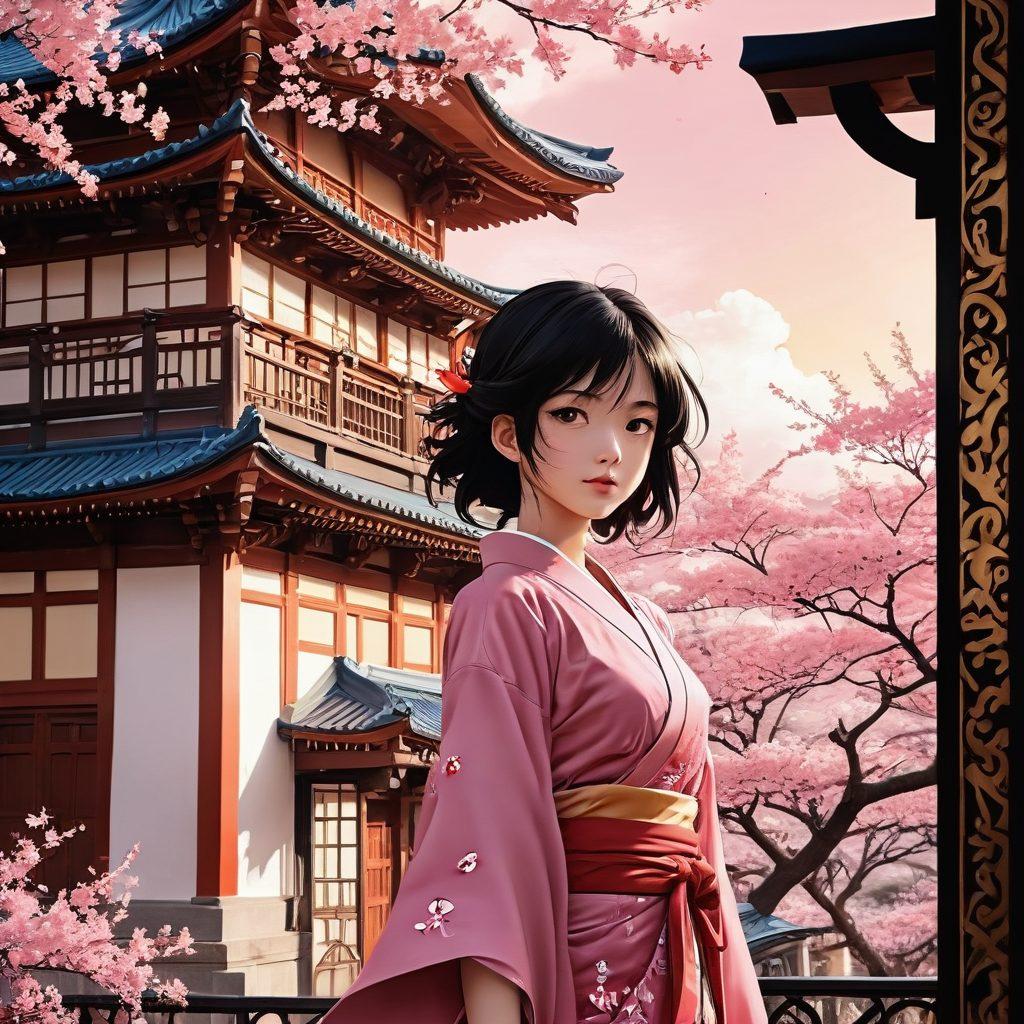 A captivating collage showcasing elements of adult animation and erotic manga, featuring vivid characters in dynamic poses, intricate backgrounds inspired by Japanese culture, and a dreamy atmosphere infused with warm, seductive colors. Include manga panels scattered throughout, blending fantasy and reality. The overall tone should be playful yet sophisticated, evoking curiosity and intrigue. vibrant colors. super-realistic. anime style.